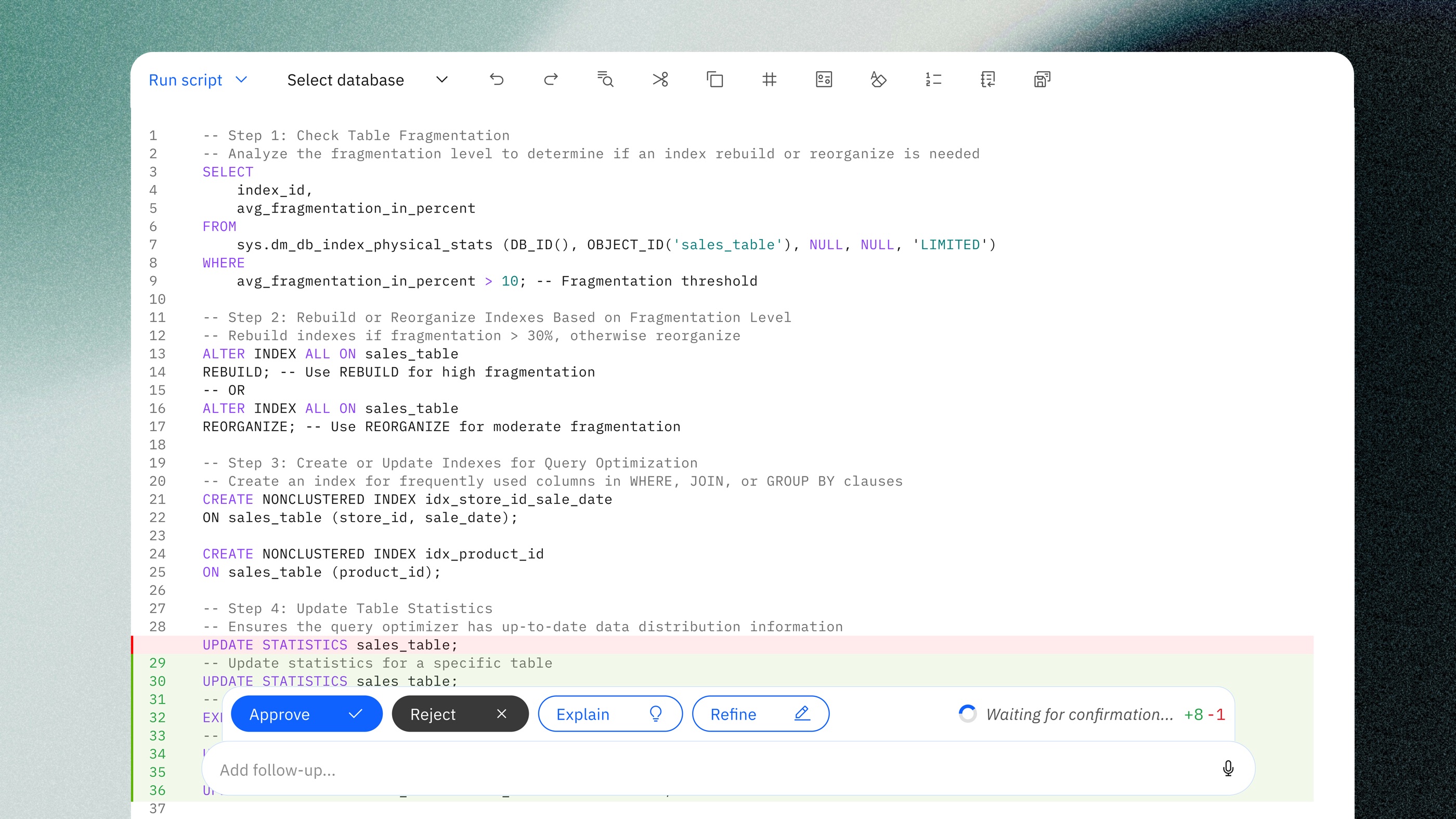 Deep research and Write SQL using natural language